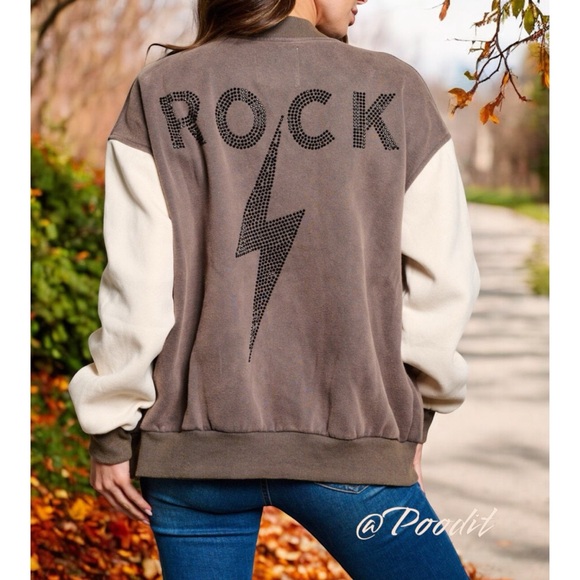 Fantastic fawn color block jacket S M L - Picture 2 of 7